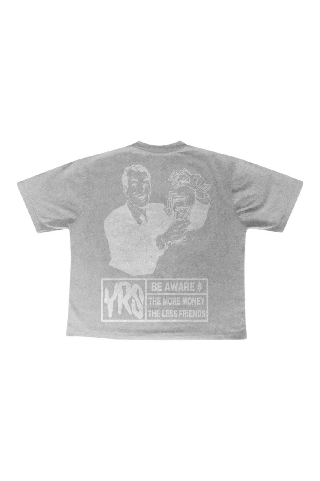 GRAY BE AWARE YRS T-SHIRT